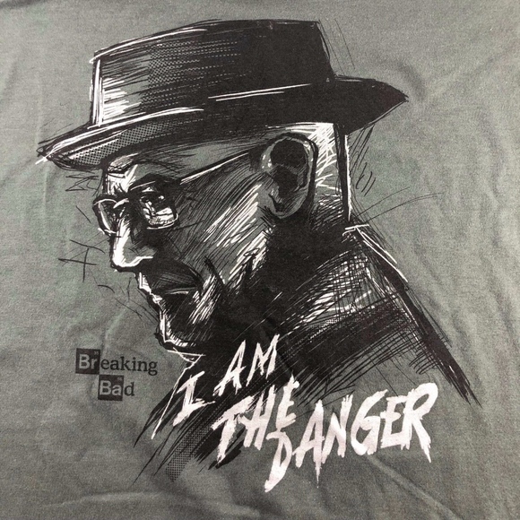 Breaking Bad Other - New BREAKING BAD I Am The Danger gray t shirt XL